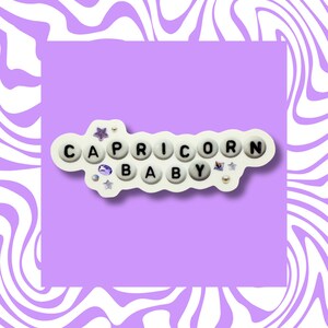 Bébé Capricorne - Sticker vinyle, Capricorne, horoscope, astrologie, zodiaque, signe, signe astrologique, signe de la terre, décembre, janvier, autocollants, anniversaire