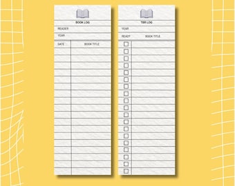 Book Lover Reading Tracker Bookmark - TBR Log Bookmark, Booktok Reader Gift
