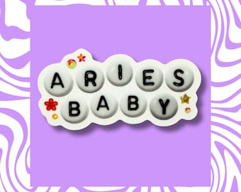 Aries Baby Sticker – Zodiac Fire Sign Vinyl Decal