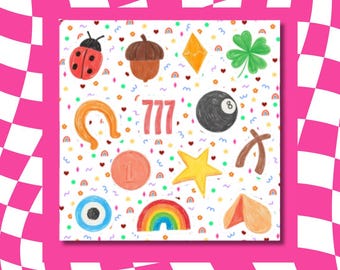 Lucky Charms Vinyl Sticker Sheet: Planner, Journal, Scrapbook