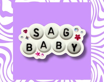 Sag Baby Sticker - Sagittarius Zodiac Sign, Waterproof Vinyl Decal