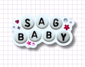 Sag Baby Sticker - Sagittarius Zodiac Sign, Waterproof Vinyl Decal