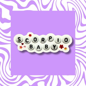 Bébé Scorpion - Sticker vinyle, Scorpion, horoscope, astrologie, zodiaque, signe, signe d'eau, octobre, novembre, autocollants, anniversaire