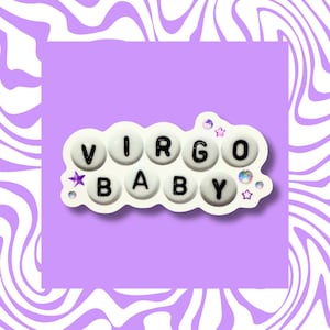 Vierge bébé - vinyle autocollant, Vierge, horoscope, astrologie, zodiaque, signe, signe astrologique, signe de la terre, août, septembre, autocollants