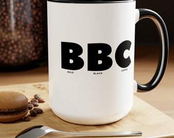 BBC (Bold Black Coffee) Rolig presentmugg 45 cl stor mugg