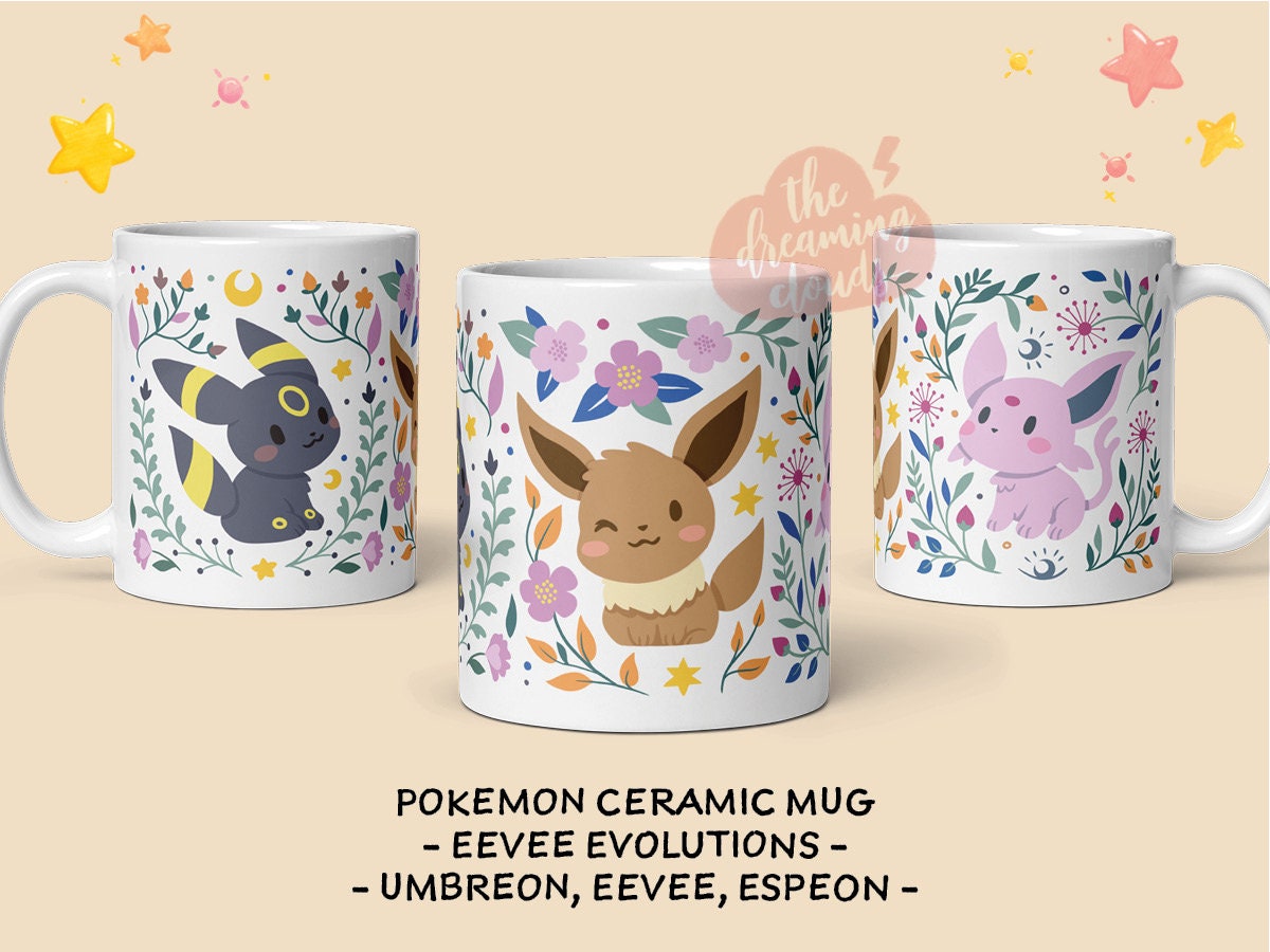  GB eye MG1964 LTD, Pokemon, Eevee Evolution, Mug, Wood,  Various, 15 x 10 x 9 cm : Home & Kitchen