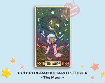 The Owl House Tarot Card Holographic Sticker - “The Moon”