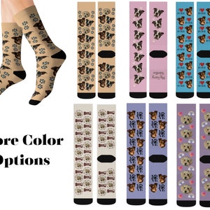 Custom Dog Socks, Personalized Dog Socks, Custom Pet Face Socks, Funny Gifts for dog parent, dog lover gift, Gifts for her, pet memorial