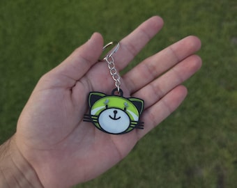 Kiss Land Acrylic Keychain - Oxcy Cat XO - Etsy