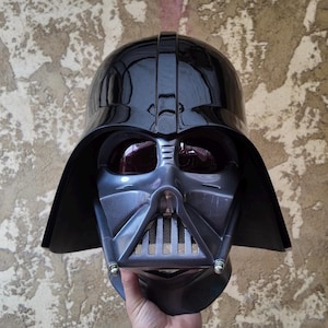 Handmade Darth Vader Helmet – 3D Printed, Gunmetal Finish, Real Metal Mesh – Obi-Wan Kenobi Series – Custom Cosplay Prop