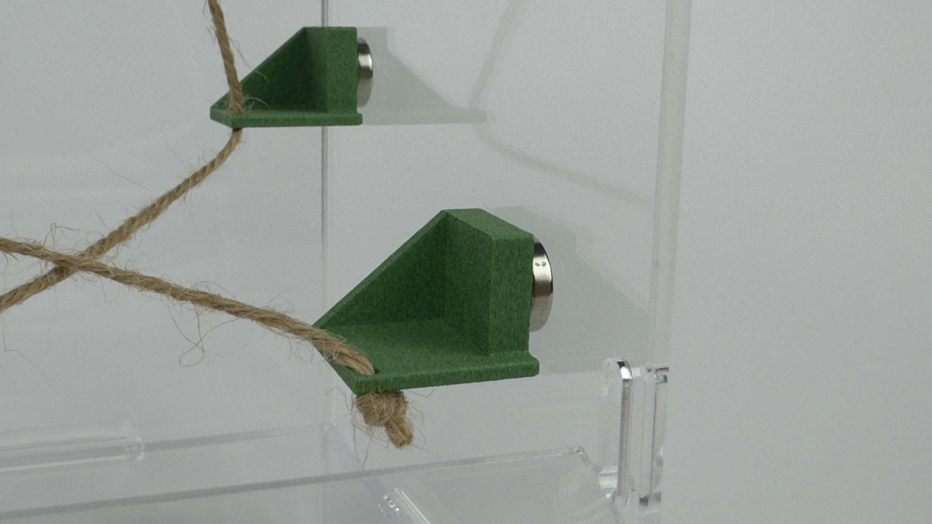 The Original Jumping Spider Water Station Hangende magnetische waterafvoerbak voor vogelspinnen, bidsprinkhanen en boominsecten **SERIE TWINE ANCHOR** - België