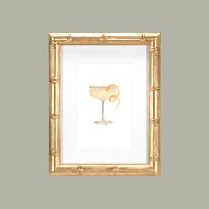 Limoncello Martini Art Print – 4×6 or 5×7 | Watercolor Bar Cart Decor