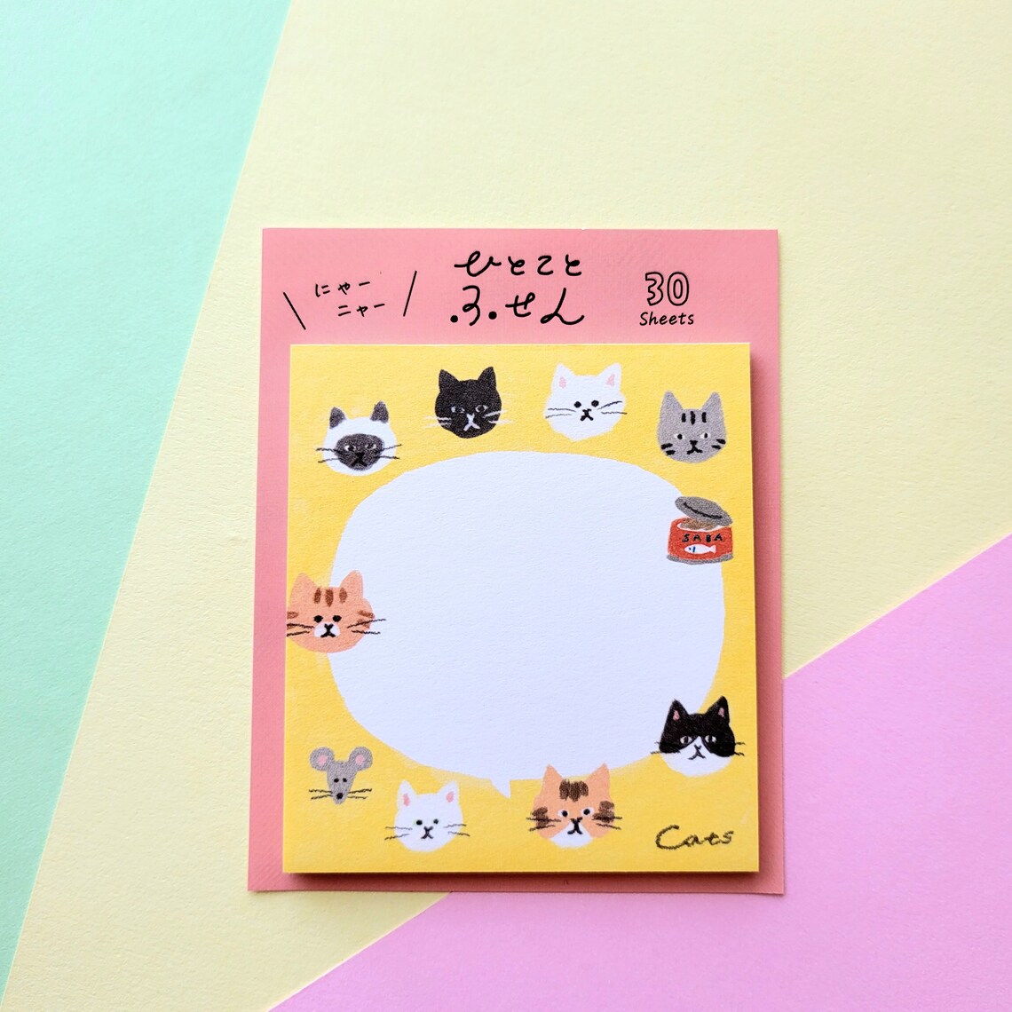 Japanese Cats and Kittens Sticky Notes - Post It Notes - Etsy Australia