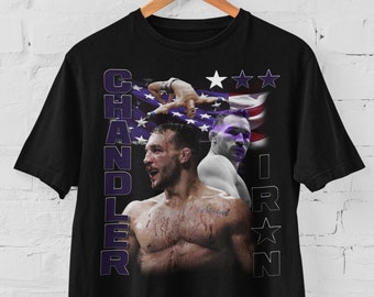 Michael Chandler Iron MMA Vintage 90s Retro Graphic Collage T-Shirt