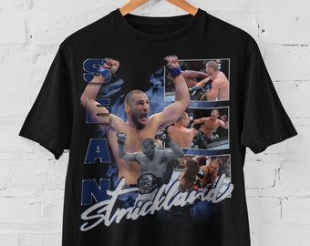 Sean Strickland Tarzan MMA Vintage 90s Retro Graphic Collage T-Shirt
