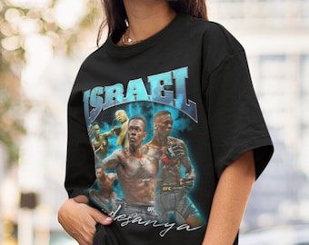 Israel Adesanya The Last Stylebender MMA Vintage 90s Retro Graphic Collage T-Shirt Unisex