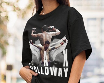 Max Holloway Blessed MMA Vintage 90s Retro Graphic Collage T-Shirt