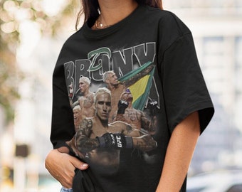 Charles Oliveira Do Bronx MMA Vintage 90s Retro Graphic Collage T-Shirt