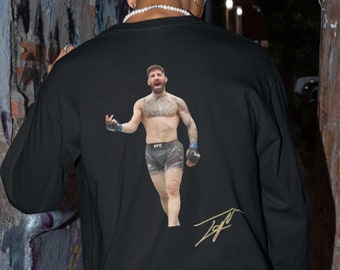 Ilia Topuria The Matador MMA Silhouette Signature With Logo T-Shirt