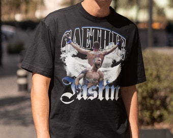 Justin Gaethje The Highlight MMA Vintage 90er Jahre Retro Grafik Collage T-Shirt