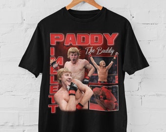 Paddy Pimblett The Baddy MMA T-shirt à collage graphique rétro vintage des années 90