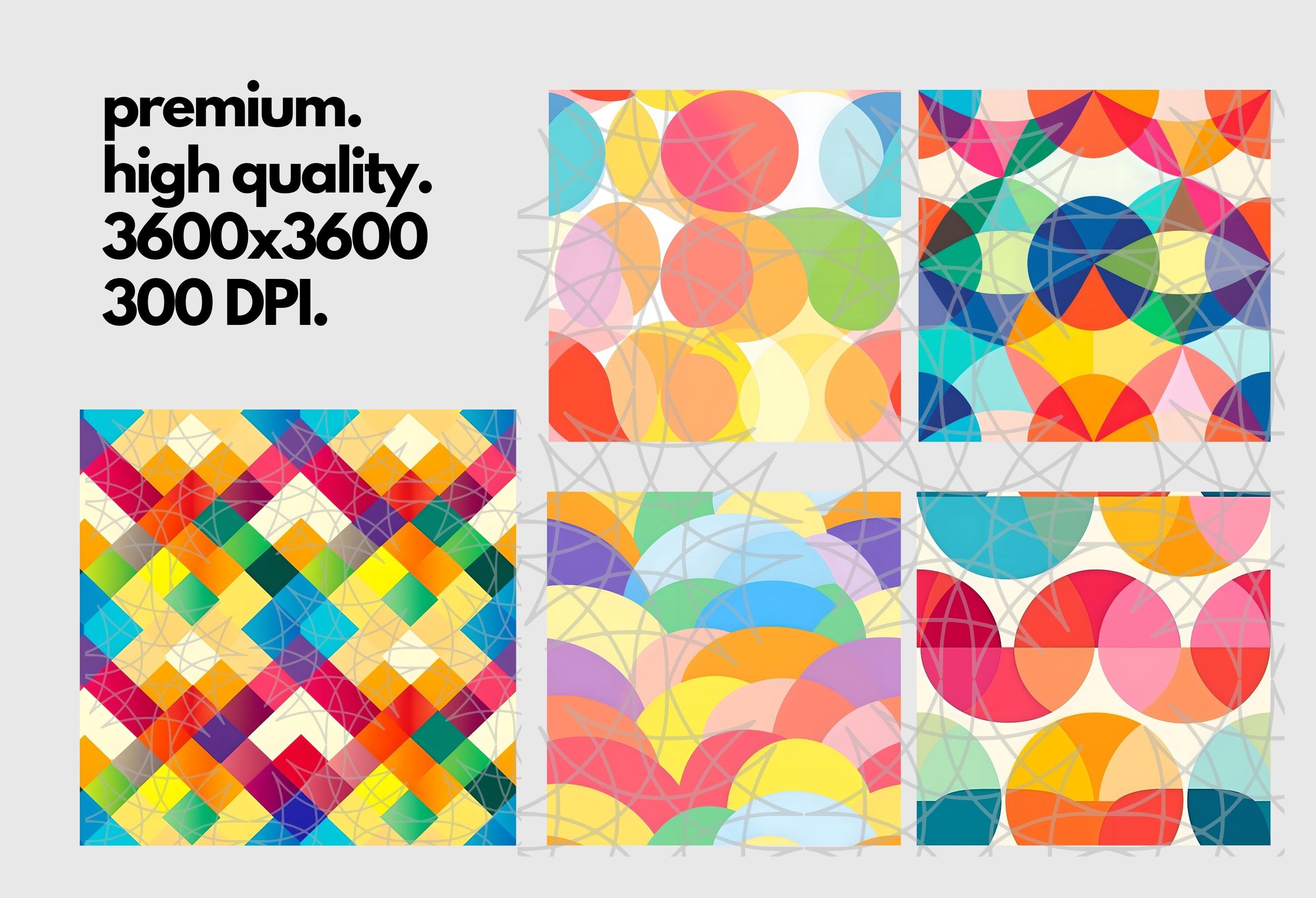12 Colorblocking Seamless Pattern for Commercial Use, Digital Download ...