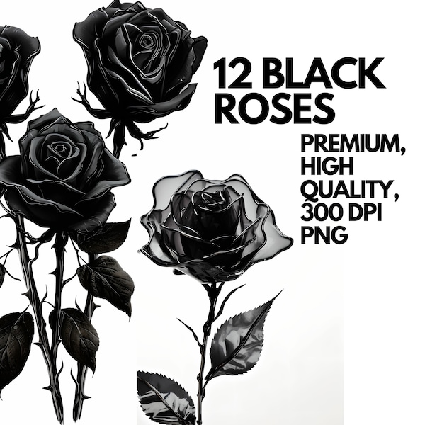 Black Rose - Etsy
