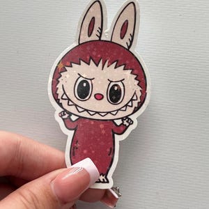 Brown Labubu Kawaii Holographic Sticker