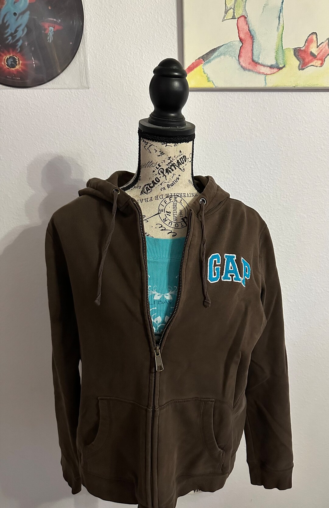 Vintage GAP Zipup Hoodie, Brown, Early 2000s Etsy