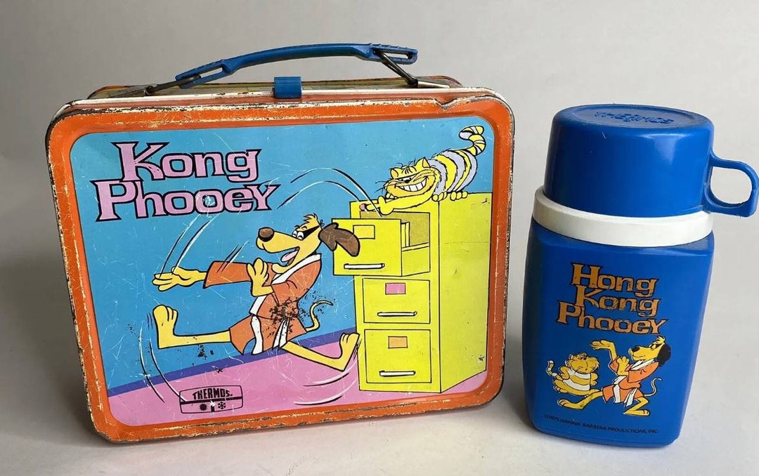 1975 Hong Kong Phooey Metal Lunchbox Lunch Box WITH Plastic Etsy