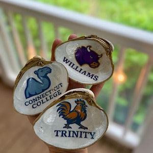 Custom College Logo Clam Shell Dish