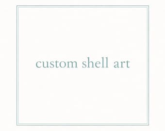 Hand Painted Seashell Wall Art: Custom Coastal Decor