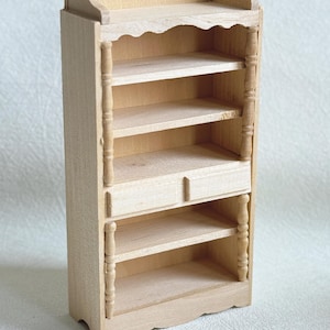 1:12 Maßstab Puppenhaus Miniatur DIY unbemalt Schrank