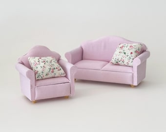 Muebles Para Casa De Muñecas Keldoner Rosa 1:12 Sofá Y - Rosa | Envío Muebles Para Casa De Muñecas Keldoner Rosa 1:12 Sofá Y - Rosa | Envío