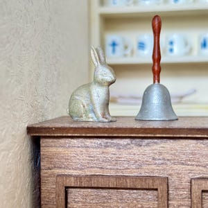 Miniature 3D Print Dollhouse Rabbit Decor (Antique finish/Unpainted)