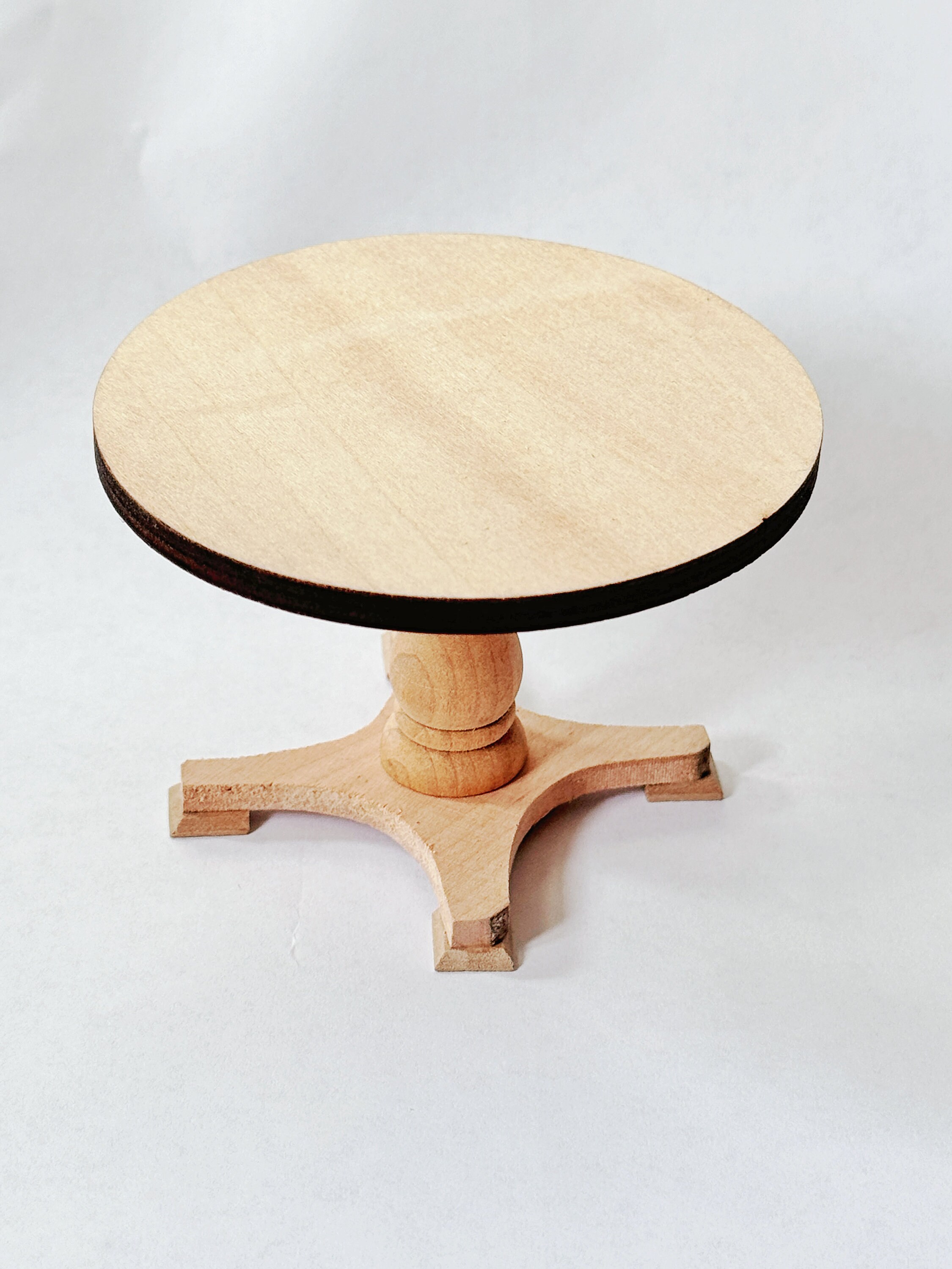 Puppenhaus Möbel Set – Tisch & 4 Stühle Im Maßstab 1:12, Aus Holz