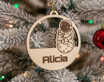 Astronaut Weihnachtsschmuck - Weltraum Weihnachtsdekor - Weihnachten Kinder Geschenkanhänger