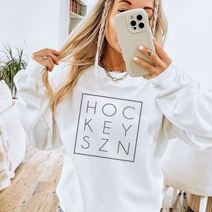 Hockey Crew Neck Sweatshirt, Hockey Gift for a Hockey Mom, Hockey Sweaters