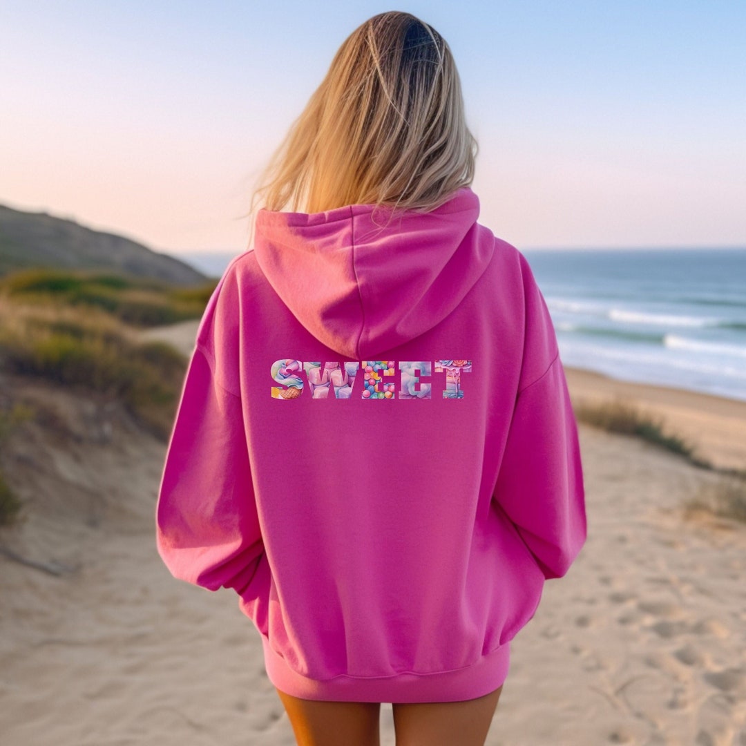Plus Half Zip Sweatshirt- Candy Pink