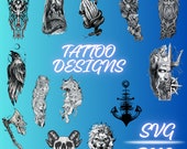 Various Tattoo Designs:Personalize Your Art with SVG and PNG Files.Unique tattoo ideas Svg,Tattoo patterns Svg,Tattoo art,Tattoo designs SVG