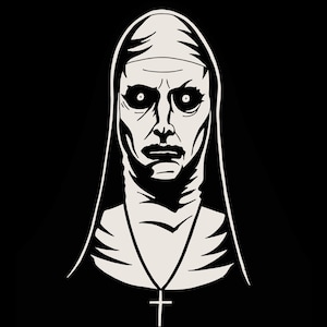 Christian woman Svg,Nun Svg,Catholic Svg,Nun tattoo Svg,The Nun Mask Svg Digital Download.