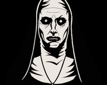 Christian woman Svg,Nun Svg,Catholic Svg,Nun tattoo Svg,The Nun Mask Svg Digital Download.