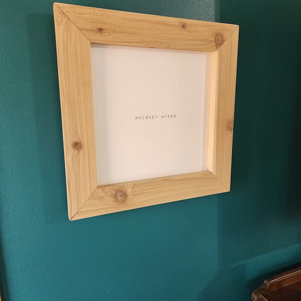 Record Display Frame With Storage
