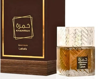 Lattafa Khamrah Qahwa Eau De Parfum 3.4oz / 100ml para hombres y mujeres