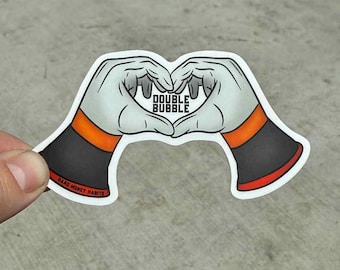 Double Bubble Lineman Sticker | Hand Drawn Blue Collar Vinyl