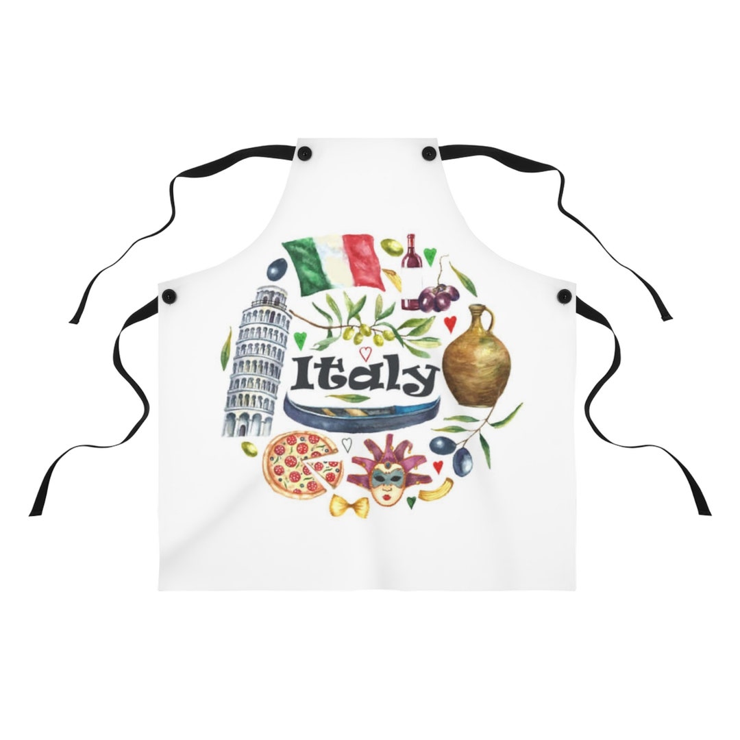 Italy Apron Gift Vintage Style Apron Apron for Mom Italian Etsy