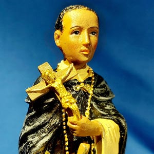 St Martin De Porres Saint statue 8" Bawon Baron La Kwa Samdi Lwa Lwa loa Haitian Vodun image altar figure drapo flag statue pe Haitian Vodou