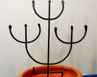 Handmade Iron Pomba Gira Trident – Exu  for Candomblé, Umbanda, and Quimbanda Altars orixa exua assentamento