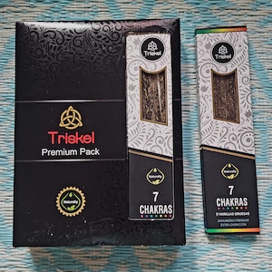 Triskel Dragons Blood OR 7 Chakras Incense | 2, 3, 6 or 12 Pack | Handmade Sticks | Chakra Balance | Yoga Meditation Fragrance Set