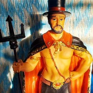 Esu Exu statue orixa Eshu Candomble Umbanda 12&quot; statue legba Esu eleke dilogun figure osun guerreros Yemanja pomba gira Quimbanda statues